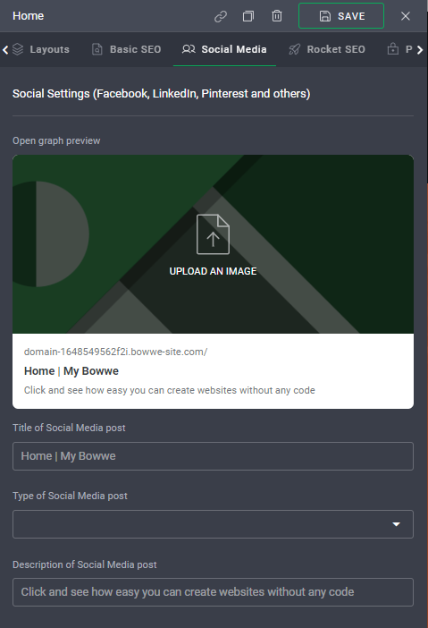 Social Media Open Graphs Adding Open Graphs in BOWWE