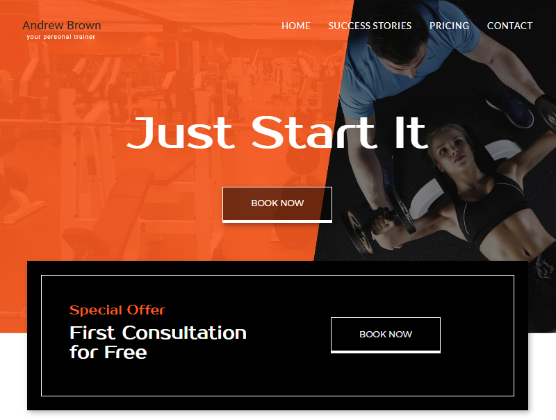 Event Website Template website template preview