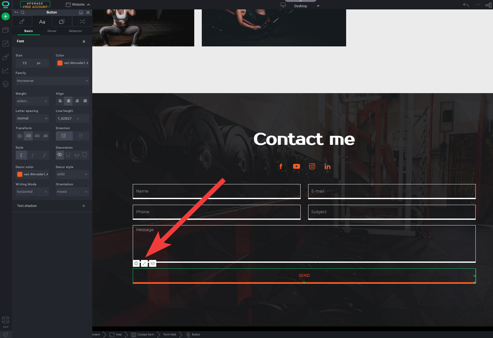 Widget styles Editing widget's colors